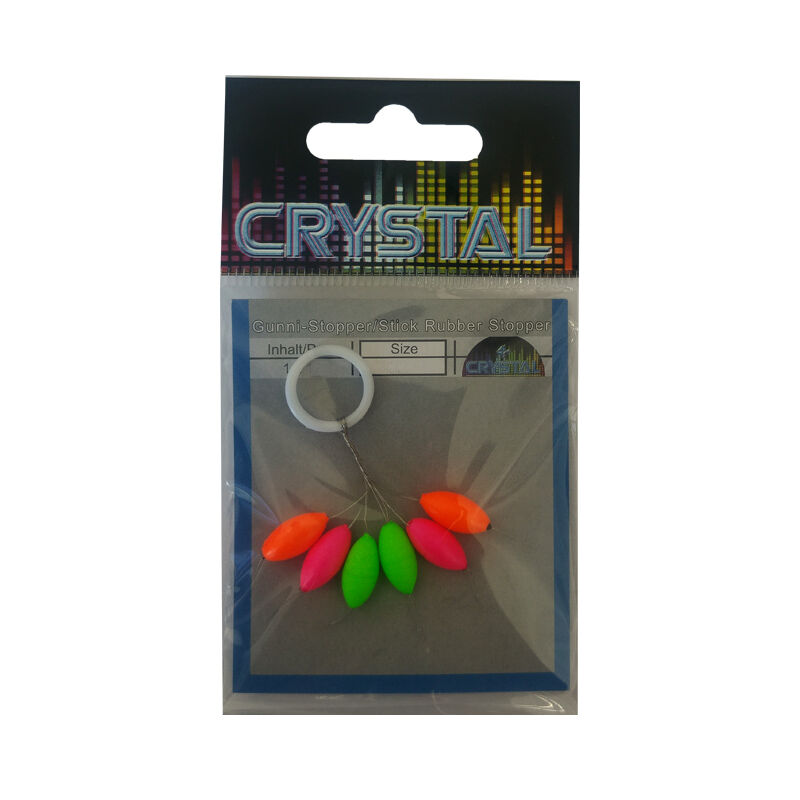 Crystal Renkli UV Yem Yüzdürücü Stoper No:3 (6'lı)