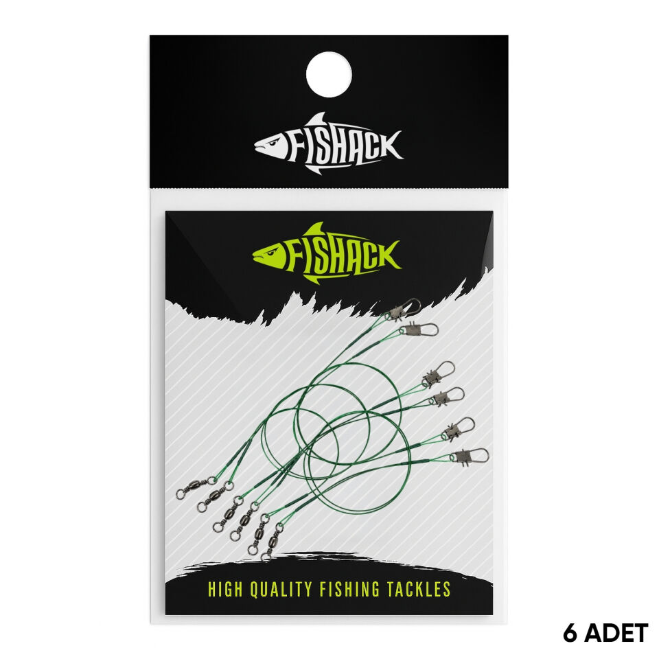 Klipsli Fırdöndülü Çelik Tel 6'lı - Fishack
