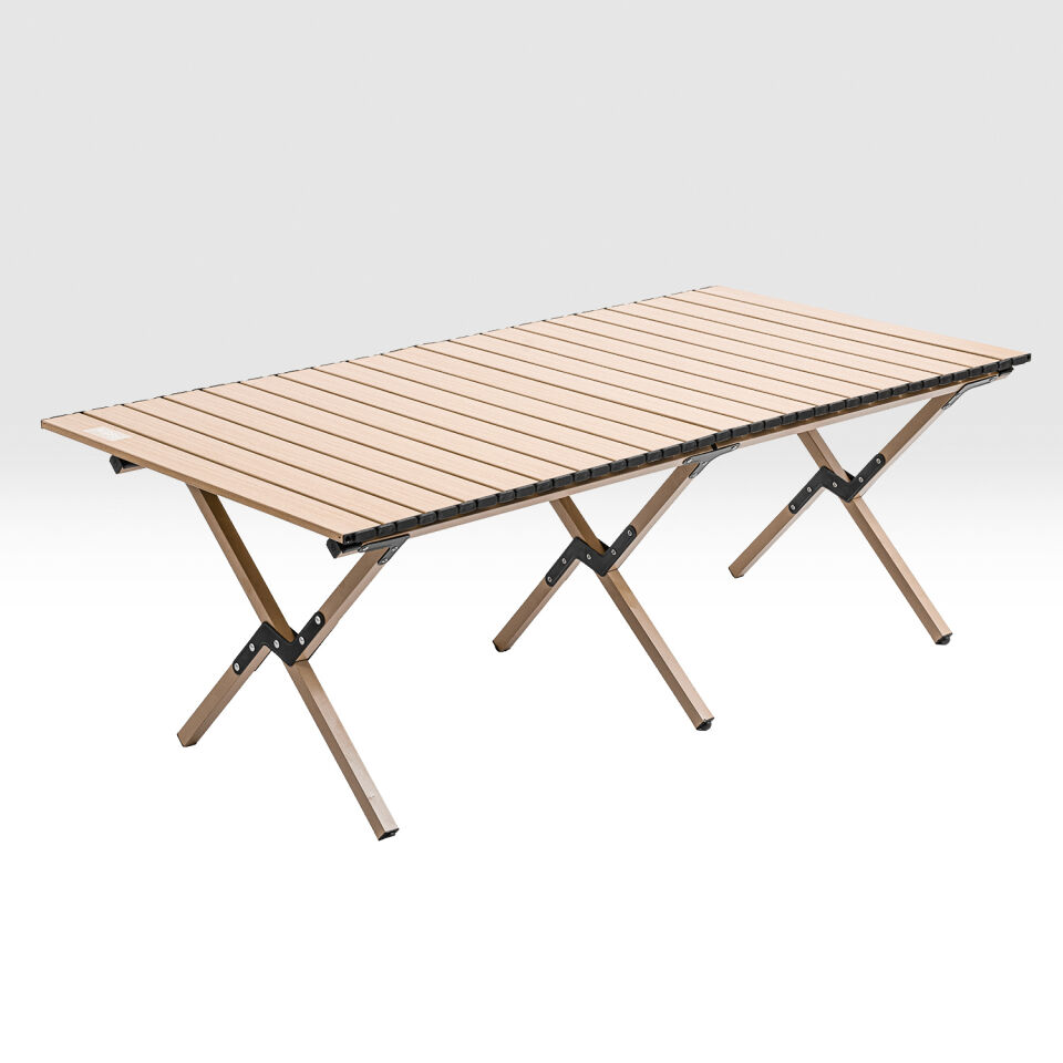 Katlanabilir Kamp Masası - 6/8 Kişilik - Timber - Taşıma Çantalı