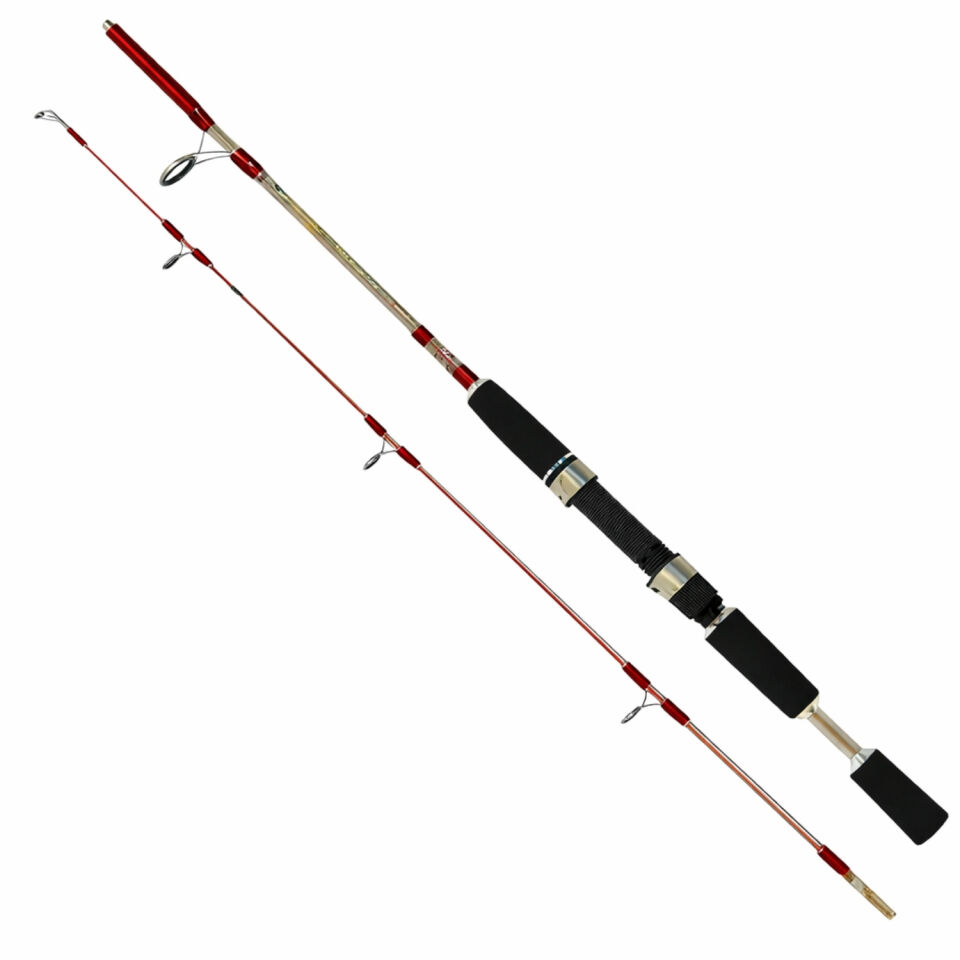 İki Parça Dolgu Olta Kamışı - Pavilion - Kırmızı - 150cm 100/200 gr