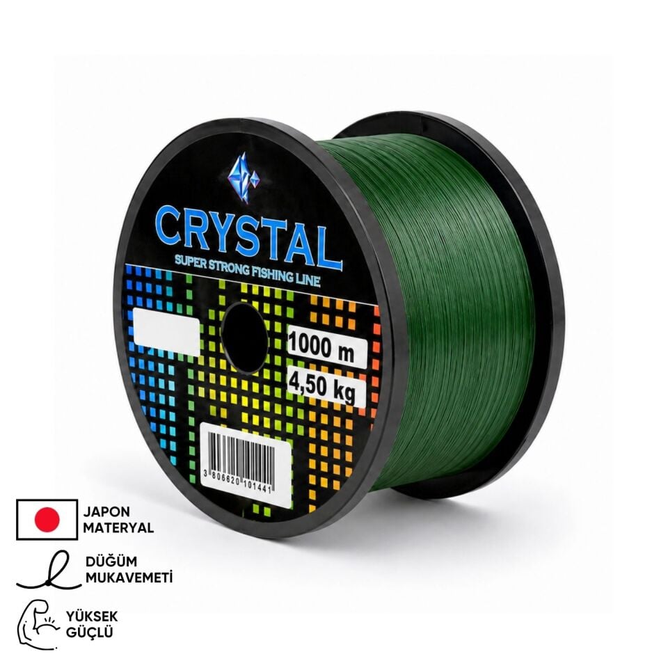 1000 MT Bobin Misina - Crystal - Yeşil - Ekstra Güçlü - 0,30 MM