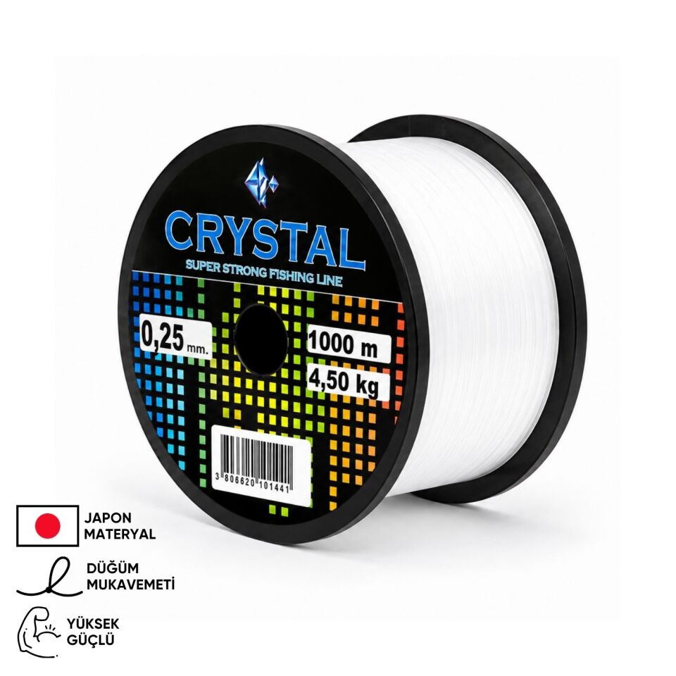 1000 MT Bobin Misina - Crystal - Şeffaf - Ekstra Güçlü - 0,35 MM