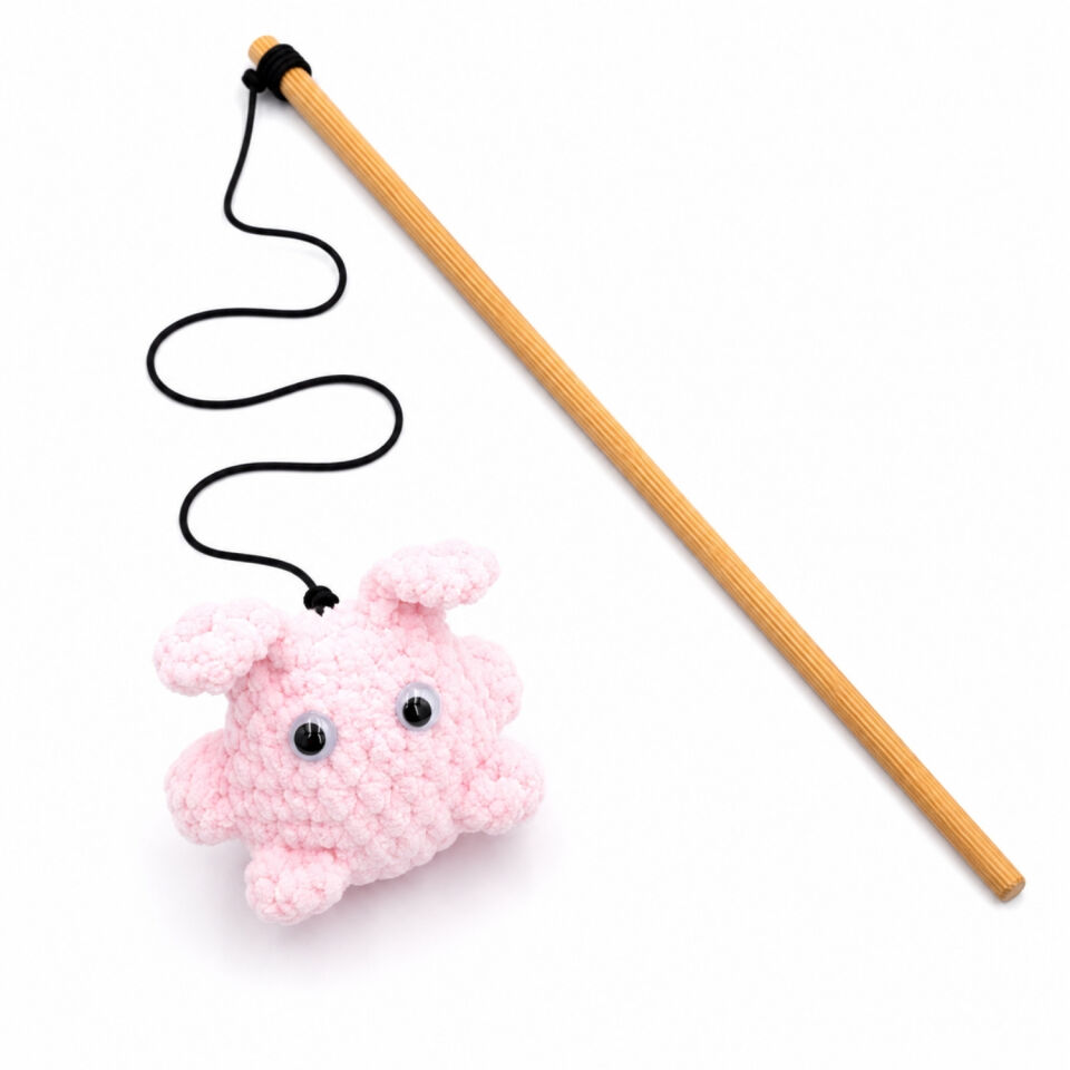 Kedi Oltası - Dawcat - Tavşan Figürlü - Açık Pembe