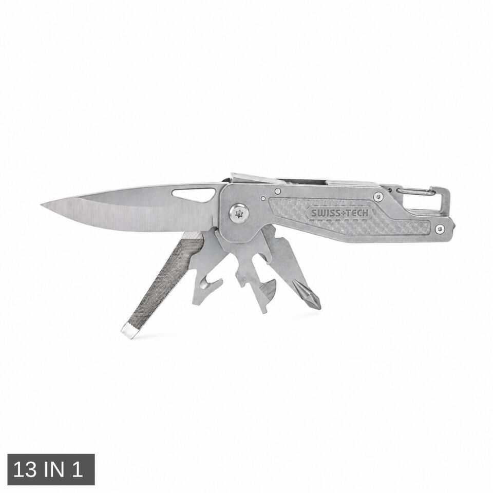 Multi Fonksiyonel Çakı - Swiss+Tech - 13 IN 1 - ST022001