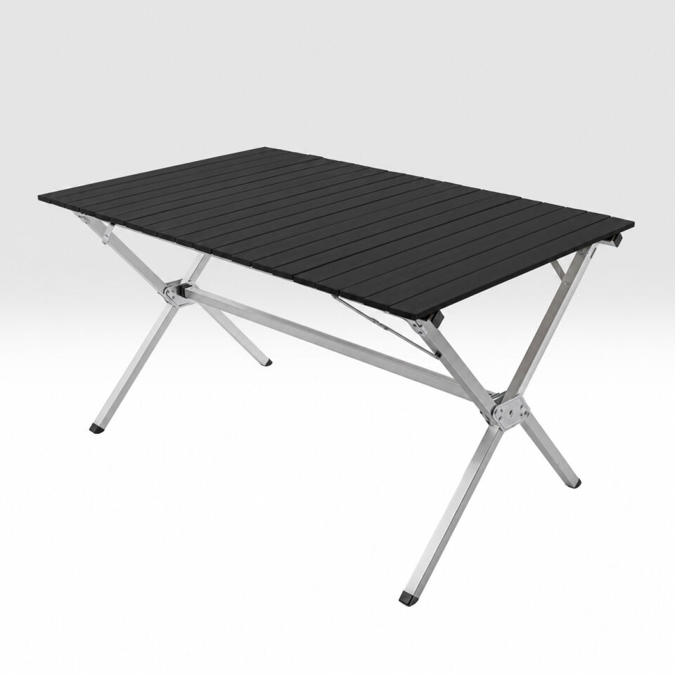 Katlanabilir Alüminyum Kamp Masası - 6/8 Kişilik - Tundra Dark - Taşıma Çantalı
