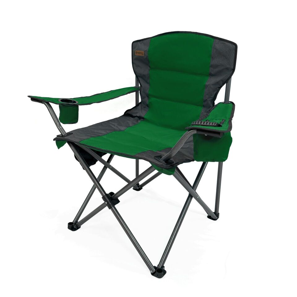 Katlanır Kamp Piknik Sandalyesi - Madfox Echo - Bardaklıklı - Yeşil - 547288