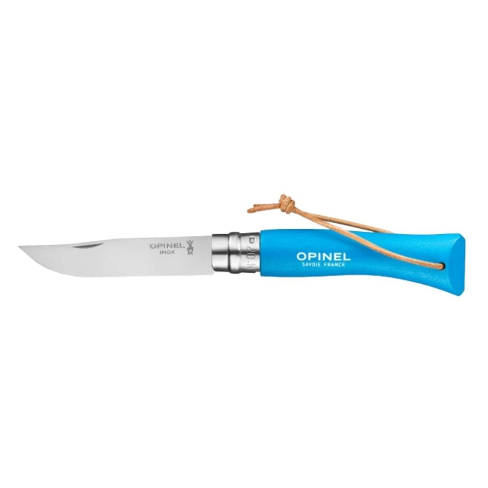 Katlanır Cep Çakısı - Opinel - Gürgen Ağacı Sap - Gök Mavisi - No:7