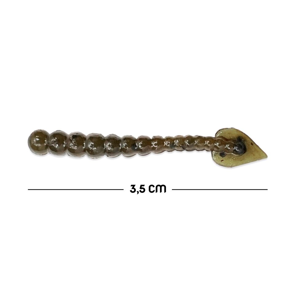 Silikon Kurt Balık Yemi - Kokulu - H Tail - Kahve - Power Bait (9958)