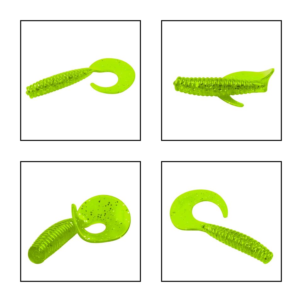 Silikon Kurt Yem - 60mm - Fluo Yeşil - Yumy (18065-SM024-03)