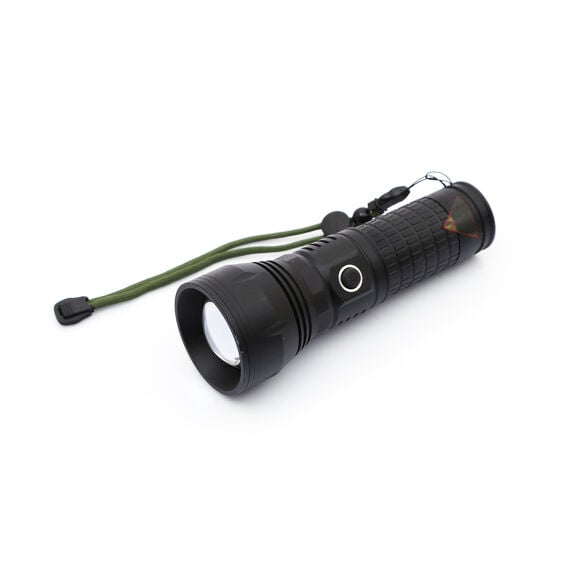 Panther USB Şarjlı Zoomlu P70 LED Metal El Feneri PT-4112