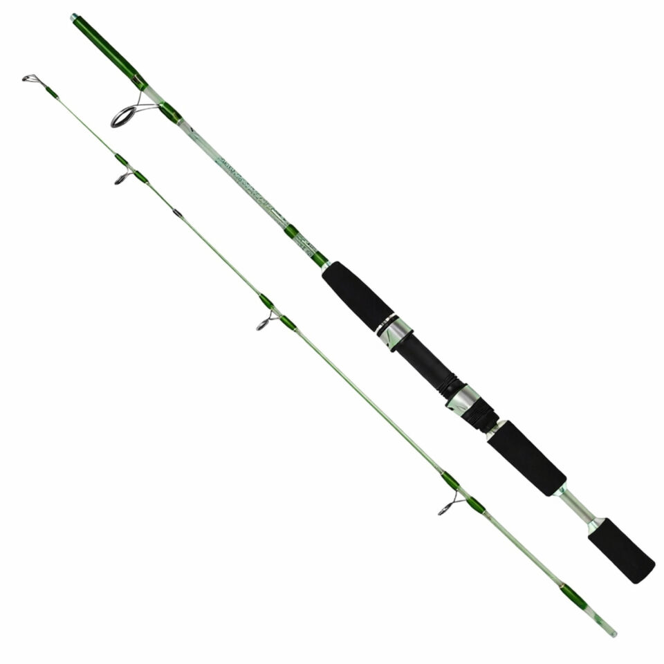 İki Parça Dolgu Olta Kamışı - Pavilion - Yeşil - 240cm 100/250 gr