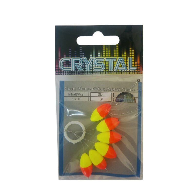 Crystal Renkli UV Yem Yüzdürücü Stoper No:5 (6'lı)