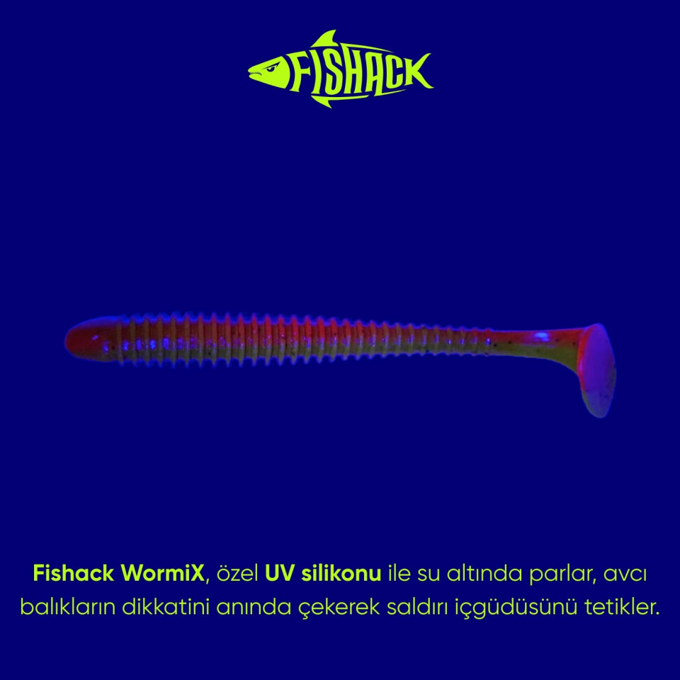 Silikon Kurt Yem - 4,2g 105mm - Turna/Levrek Silikonu - 1 Adet - Turuncu/Sarı