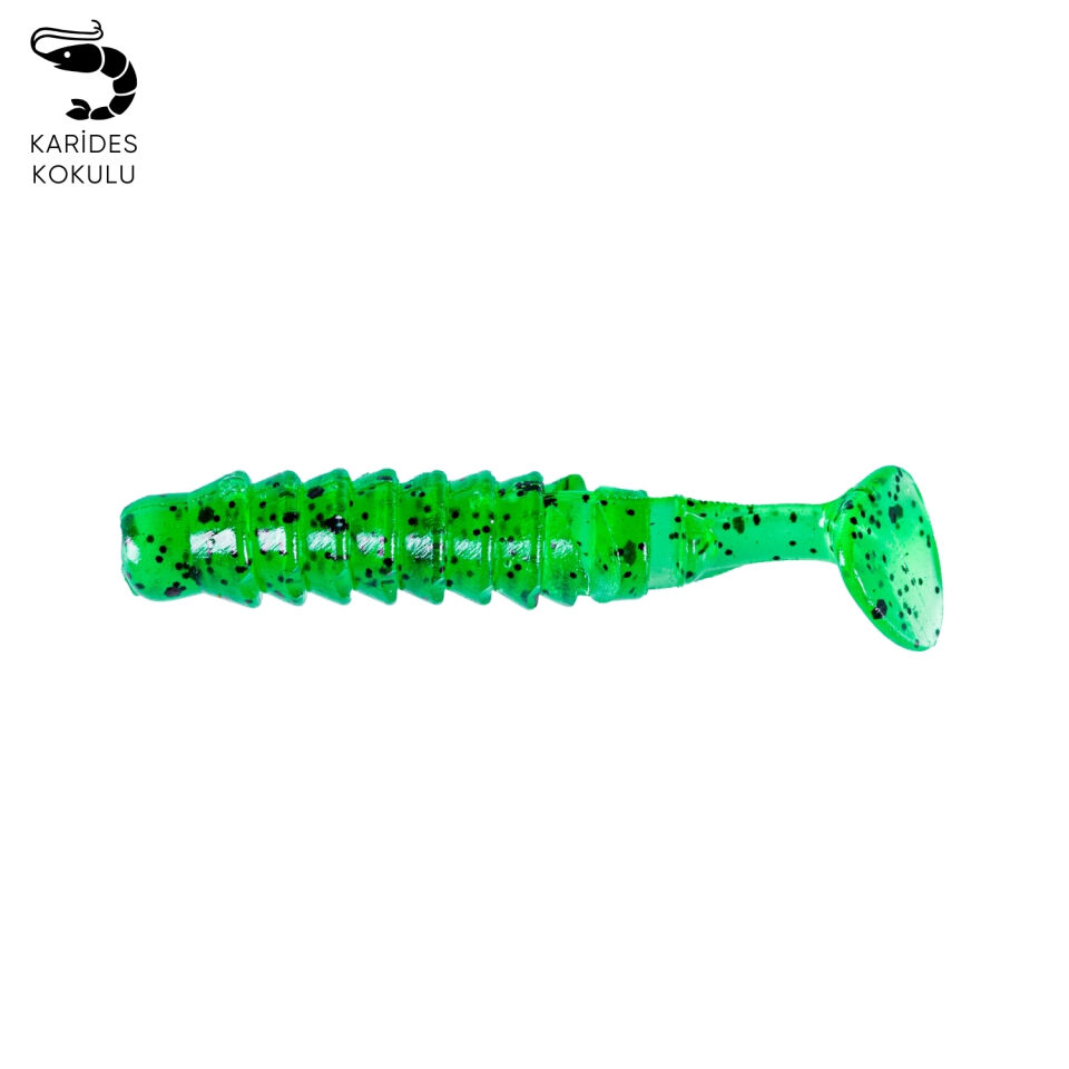 Silikon Kurt Yem - 1,5g 45mm - Fishack - 10 Adet - Yeşil