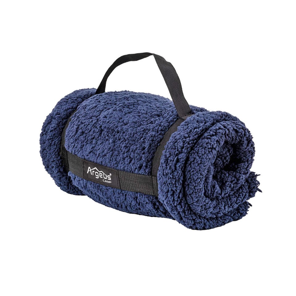 Peluş Polar Kamp Battaniyesi - Lacivert