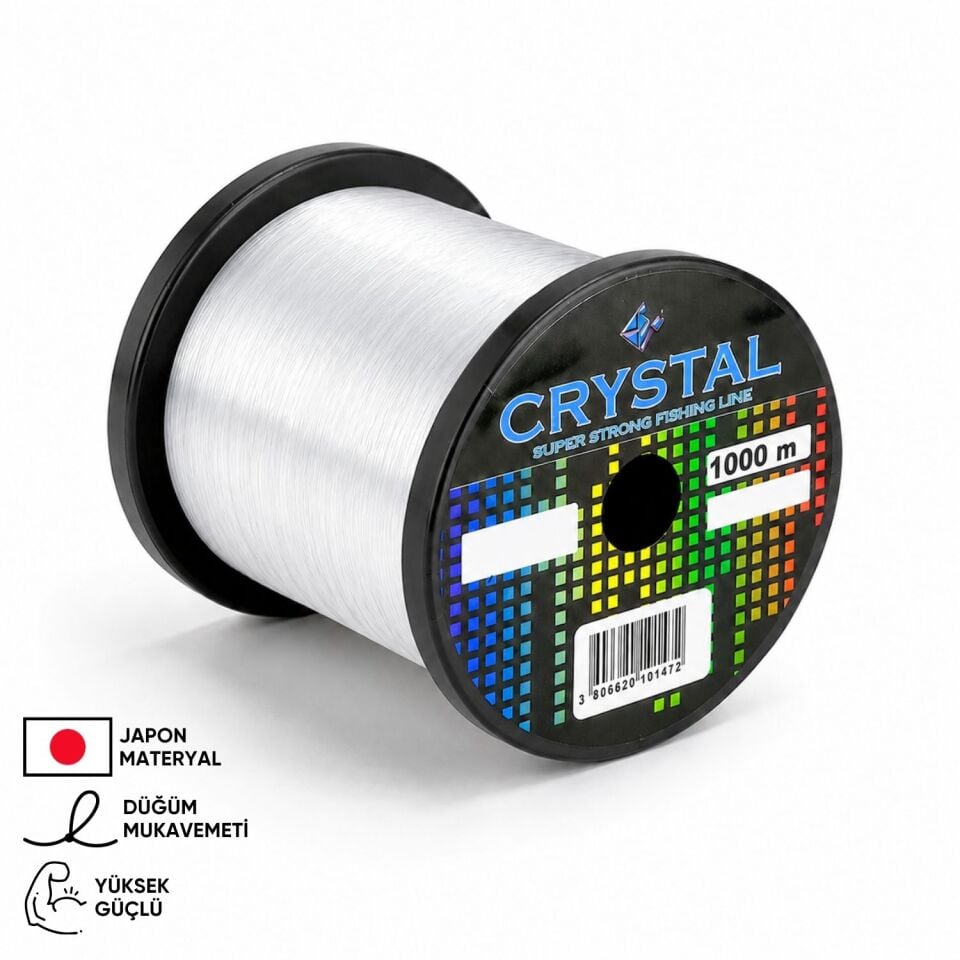 1000 MT Bobin Misina - Crystal - Şeffaf - Ekstra Güçlü - 0,40 MM