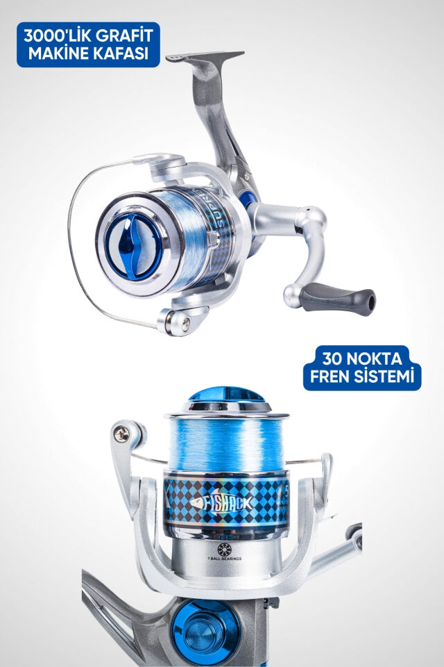 Hobi Kıyı Olta Takımı - 270cm 30-60gr Kamış + 3000'lik Olta Makinesi (XB4+BL300)