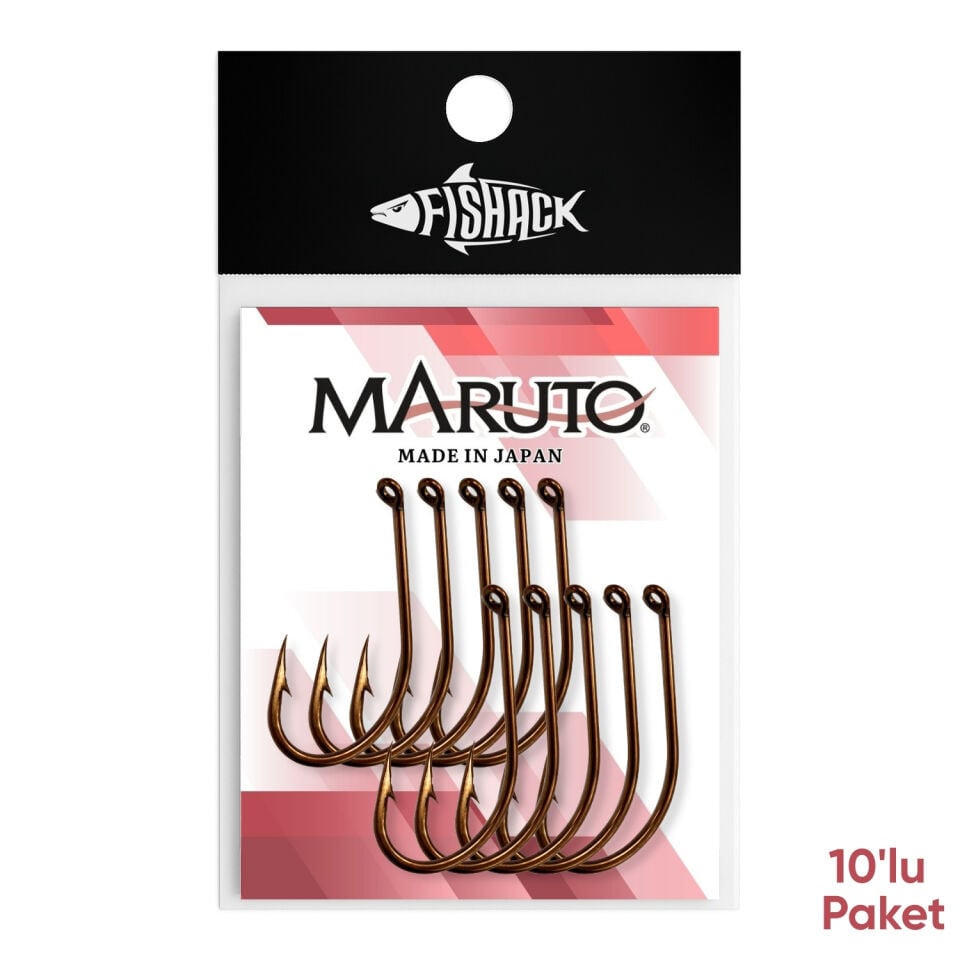 Olta İğnesi - Maruto - NS4310 - Bronz - No: 6/0  (10'lu Paket)