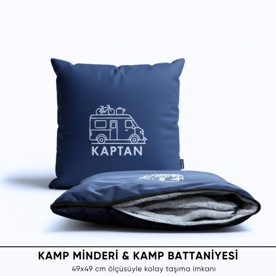 Kamp Minderi & Katlanabilir Polar Kamp Battaniyesi - Argeus - Mavi