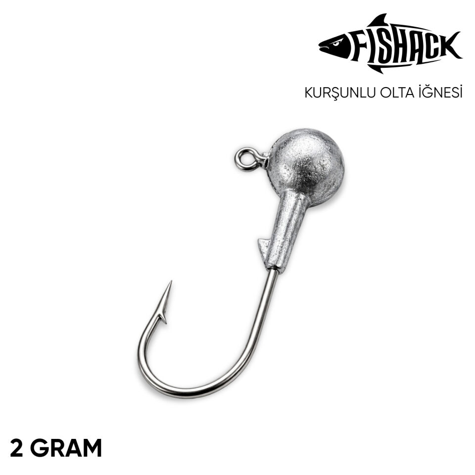 Jighead - Zoka - Kurşunlu Olta İğnesi - Gümüş - 2 gr