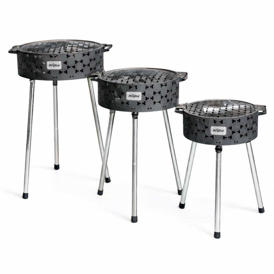 Taşınabilir Kömür Barbekü Mangal - Küçük - 33cm*13cm*52cm